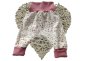 Preview: Handmade Babyhose Pumphose Design Sophia ecru, Bündchen altrosa